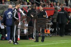 2. Bundesliga - Fußball - FC Ingolstadt 04 - 1. FC Nürnberg - Trainer Nürnberg schimpft Rene Weiler