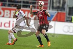 2. Bundesliga - Fußball - FC Ingolstadt 04 - 1. FC Nürnberg - links Stark, Niklas (1.FCN 16) Kopfball Tobias Levels (28, FCI)