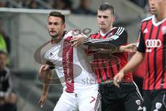 2. Bundesliga - Fußball - FC Ingolstadt 04 - 1. FC Nürnberg - Kampf Blum, Danny (1.FCN 7) und Pascal Groß (10, FCI)