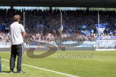 2. Bundesliga - Fußball - VfL Bochum - FC Ingolstadt 04 - Cheftrainer Ralph Hasenhüttl (FCI) unzufrieden, sieht auf die Bochumer Fans