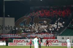 2. Bundesliga - Fußball - SpVgg Greuther Fürth - FC Ingolstadt 04 - Fans Fahnen Jubel Choreo