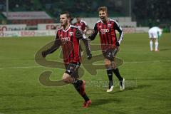 2. Bundesliga - Fußball - SpVgg Greuther Fürth - FC Ingolstadt 04 - Tor Jubel Pascal Groß (10 - FCI) rechts Lukas Hinterseer (16 - FC Ingolstadt 04)