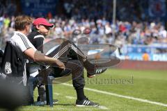 2. Bundesliga - Fußball - VfL Bochum - FC Ingolstadt 04 - Cheftrainer Ralph Hasenhüttl (FCI) und Co-Trainer Michael Henke (FCI)