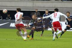 2. Bundesliga - RB Leipzig - FC Ingolstadt 04 - mitte Lukas Hinterseer (16) und links Leipzig  Rani Khedira