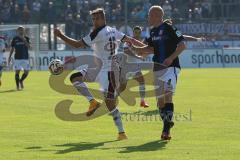 2. Bundesliga - FSV Frankfurt - FC Ingolstadt 04 - 0:1 - Lukas Hinterseer (16) und rechts Tom Beugelsdijk