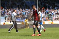 2. Bundesliga - Fußball - VfL Bochum - FC Ingolstadt 04 - Speil ist aus, Stefan Lex (14, FCI) geht vom Platz, hinten Cheftrainer Ralph Hasenhüttl (FCI) Niederlage