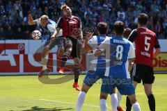 2. Bundesliga - Fußball - VfL Bochum - FC Ingolstadt 04 - links Adnan Zahirovic (VfL 15) und rechts Lukas Hinterseer (16, FCI) in der Luft