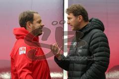 2. Bundesliga - RB Leipzig - FC Ingolstadt 04 - Trainer Leipzig Alexander Zorniger und Cheftrainer Ralph Hasenhüttl vor dem Spiel