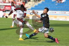 2. Bundesliga - FSV Frankfurt - FC Ingolstadt 04 - 0:1 - Torschuß links Danny da Costa (21) und rechts blockt Andre Schembri