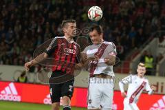 2. Bundesliga - Fußball - FC Ingolstadt 04 - 1. FC Nürnberg - links Stefan Lex (14, FCI)