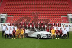 2. Bundesliga - FC Ingolstadt 04 - Saison 2014/2015 - Mannschaftsfoto - Sponsor Audi - Namensliste bitte per Email anfordern presse @ kbumm.de - Veröffentlichung nach vorheriger Absprache