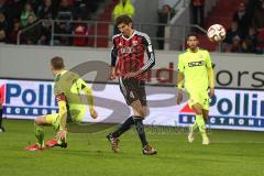 2. Bundesliga - Fußball - FC Ingolstadt 04 - Fortuna Düsseldorf - Andre Mijatović (4, FCI) und links Oliver Fink (Fortuna 7)