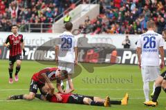 2. Bundesliga - FC Ingolstadt 04 - 1. FC Heidenheim - Tor Führung für FCI durch am Lukas Hinterseer (16) rechts Pascal Groß (10) Jubel