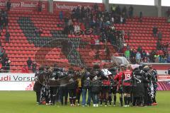 2. Bundesliga - Fußball - FC Ingolstadt 04 - SV Sandhausen - Spiel ist aus, Niederlage für den Tabellenführer 1:3, Mannschaft