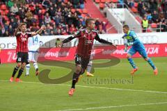 2. Bundesliga - Fußball - FC Ingolstadt 04 - FSV Frankfurt - Stefan Lex (14, FCI) überwindet Torwart Patric Klandt, Tor aber Abseits