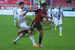 2. Bundesliga - FC Ingolstadt 04 - Erzgebirge Aue - Stefan Lex (14) wird gefoult