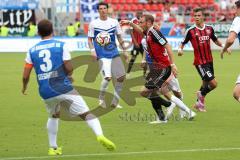 2. Bundesliga - FC Ingolstadt 04 - SV Darmstadt 98 - mittig Moritz Hartmann (9) setzt sich durch