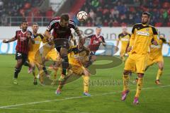 2. Bundesliga - FC Ingolstadt 04 - VfR AAlen - 4:1 - Konstantin Engel (20) köpft zum 4:1 Eigentor dann für den VfR