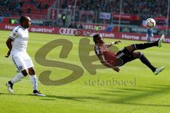 2. BL - Saison 2014/2015 - FC Ingolstadt 04 - Karlsruher SC - Roger de Oliveira Bernardo (#8 FC Ingolstadt 04) mit Fallrückzieher -