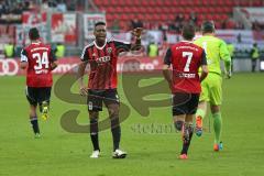 2. Bundesliga - FC Ingolstadt 04 - 1. FC Union Berlin - Andre Mijatović (4) köpft zum 3:3 Tor Jubel, Roger de Oliveira Bernardo (8)