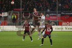 2. BL - FC Ingolstadt 04 - FC St. Pauli - Kopfballduell links oben Benjamin Hübner (5) und rechts 12 John Verhoek