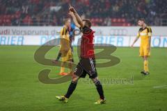 2. Bundesliga - FC Ingolstadt 04 - VfR AAlen - 4:1 - Konstantin Engel (20) köpft zum 4:1 Eigentor dann für den VfR Tor Jubel