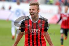 2. BL - Saison 2014/2015 - FC Ingolstadt 04 - FSV Frankfurt - Lukas Hinterseer (FC Ingolstadt 04) schiesst das 2:0 - Jubel - Foto: Jürgen Meyer