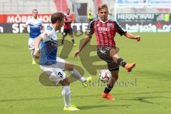 2. Bundesliga - FC Ingolstadt 04 - SV Darmstadt 98 - Lukas Hinterseer (16) gegen Michael Stegmayer
