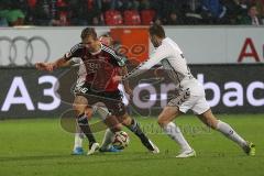 2. BL - FC Ingolstadt 04 - FC St. Pauli - mitte Lukas Hinterseer (16) rechts Dennis Daube