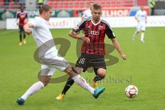 2. Bundesliga - FC Ingolstadt 04 - 1. FC Heidenheim - Lukas Hinterseer (16) rechts und links Kevib Kraus (FCH)