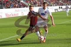 2. Bundesliga - FC Ingolstadt 04 - 1. FC Heidenheim - Zweikampf links Lukas Hinterseer (16) und rechts Mathias Wittek