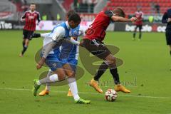 2. Bundesliga - FC Ingolstadt 04 - VfL Bochum - rechts Übersteigertrick Lukas Hinterseer (16) mitte Stefano Celozzi