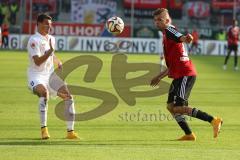 2. Bundesliga - FC Ingolstadt 04 - 1. FC Heidenheim - links Philip Heise und rechts Lukas Hinterseer (16)