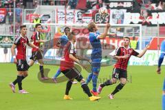 2. Bundesliga - FC Ingolstadt 04 - Eintracht Braunschweig - Zweikampf Lukas Hinterseer (16) und Danilo Soares Teodoro (15)