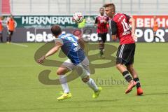 2. Bundesliga - FC Ingolstadt 04 - SV Darmstadt 98 - Lukas Hinterseer (16) gegen Michael Stegmayer