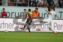 2. Bundesliga - Fußball - FC Ingolstadt 04 - 1. FC Nürnberg - Pascal Groß (10, FCI) und rechts Stark, Niklas (1.FCN 16)