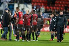 2. Bundesliga - Fußball - FC Ingolstadt 04 - TSV 1860 München - Spiel ist aus, Unentschieden rechts Cheftrainer Ralph Hasenhüttl (FCI)