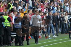 2. Bundesliga - Fußball - FC Ingolstadt 04 - RB Leipzig - #Cheftrainer Ralph Hasenhüttl (FCI) wartet auf den Abpfiff