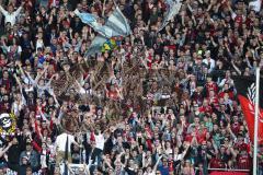 2. Bundesliga - Fußball - FC Ingolstadt 04 - RB Leipzig - Fans im ausverkauften Stadion Audi Sportpark Sieg Meisterschaft Aufstieg