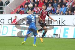 2. Bundesliga - FC Ingolstadt 04 - Eintracht Braunschweig - Lukas Hinterseer (16) und 3 Saulo Igor Decarli