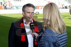 2. BL - Saison 2014/2015 - FC Ingolstadt 04 - Karlsruher SC - OB Dr. Christian Lösel im Sky Interwiev -