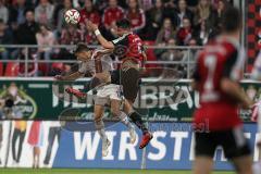 2. Bundesliga - Fußball - FC Ingolstadt 04 - 1. FC Nürnberg - Kpopfballduell links Kerk, Sebastian (1.FCN 17) und Benjamin Hübner (5, FCI)