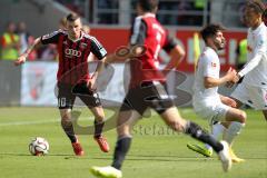 2. Bundesliga - Fußball - FC Ingolstadt 04 - RB Leipzig - links Pascal Groß (10, FCI)