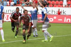 2. Bundesliga - FC Ingolstadt 04 - SV Darmstadt 98 - Fallrückzieher Karl-Heinz Lappe (25) Tor zum Unentschieden, Jubel hinten Marvin Matip (34)