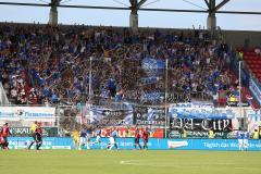 2. Bundesliga - FC Ingolstadt 04 - SV Darmstadt 98 - Tor Jubel Fans für Darmstadt zum 1:2