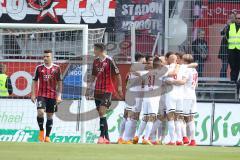 2. Bundesliga - Fußball - FC Ingolstadt 04 - RB Leipzig - Tor Jubel für Leipzig zum 0:1