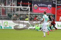 2. Bundesliga -  Saison 2014/2015 - FC Ingolstadt 04 - SpVgg Greuther Fürth - rechts Mathew Leckie (7) überwindet Torwart Wolfgang Hesl und erzielt das 1:0 Tor Jubel