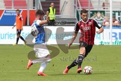 2. Bundesliga - FC Ingolstadt 04 - SV Darmstadt 98 - links Marcel Heller und rechts Mathew Leckie (7)