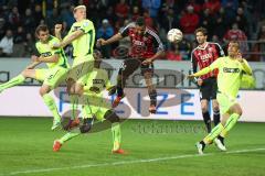 2. Bundesliga - Fußball - FC Ingolstadt 04 - Fortuna Düsseldorf - mitte Marvin Matip (34, FCI) köpft in der letzten Minute zum Sieg 3:2 Tor Jubel
