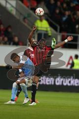 2. Bundesliga - Fußball - FC Ingolstadt 04 - 1860 München - links Rubin Okotie und rechts Roger de Oliveira Bernardo (8, FCI)